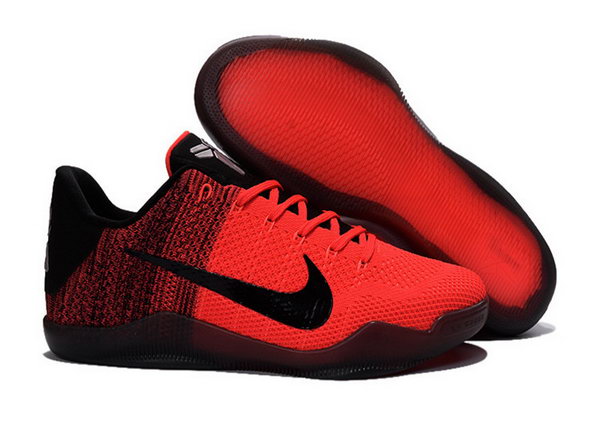 Nike Flyknit Kobe 11 Shoes Red Black Sale